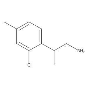 2-(2-Chloro-4-methylphenyl)propan-1-amine Structure