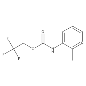 2,2,2-trifluoroethyl N-(2-methylpyridin-3-yl)carbamate结构式