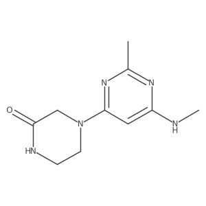 4-(2-Methyl-6-(methylamino)pyrimidin-4-yl)piperazin-2-one Structure