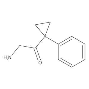 2-Amino-1-(1-phenylcyclopropyl)ethan-1-one Structure