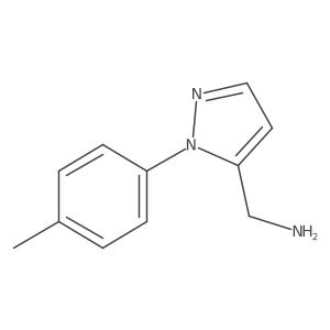 [1-(4-methylphenyl)-1H-pyrazol-5-yl]methanamine Structure