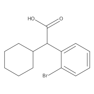 2-(2-Bromophenyl)-2-cyclohexylacetic acid结构式