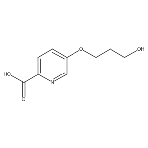 5-(3-Hydroxypropoxy)picolinic acid结构式