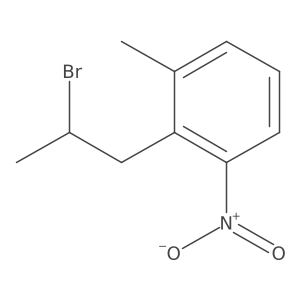 2-(2-Bromopropyl)-1-methyl-3-nitrobenzene结构式