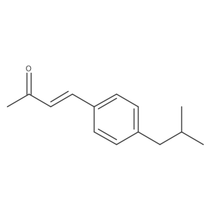 4-[4-(2-Methylpropyl)phenyl]but-3-en-2-one结构式