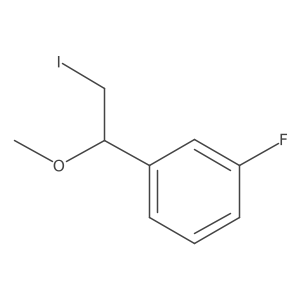 1-Fluoro-3-(2-iodo-1-methoxyethyl)benzene结构式