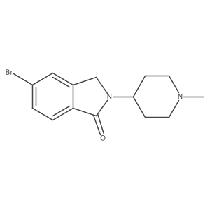 5-Bromo-2-(1-methylpiperidin-4-yl)isoindolin-1-one Structure