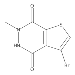 3-Bromo-4-hydroxy-6-methylthieno[2,3-D]pyridazin-7(6H)-one结构式