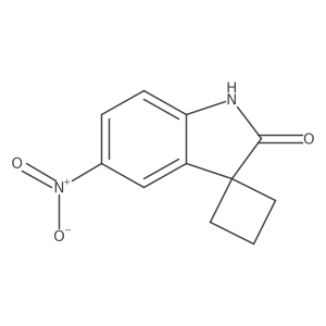 5'-Nitro-spiro[cyclobutane-1,3'-[3h]indol]-2'(1'h)-one结构式