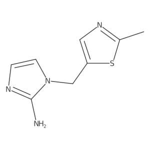 1-[(2-Methyl-1,3-thiazol-5-yl)methyl]-1H-imidazol-2-amine结构式