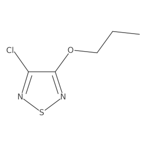3-Chloro-4-propoxy-1,2,5-thiadiazole结构式