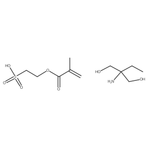 2-amino-2-ethyl-propane-1,3-diol;2-(2-methylprop-2-enoyloxy)ethanesulfonic acid Structure