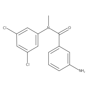 3-amino-N-(3,5-dichlorophenyl)-N-methylbenzamide结构式
