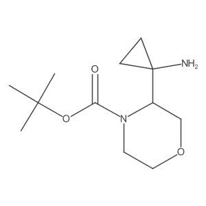 Tert-butyl 3-(1-aminocyclopropyl)morpholine-4-carboxylate Structure