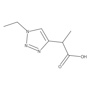 2-(1-Ethyl-1H-1,2,3-triazol-4-yl)propanoic acid Structure