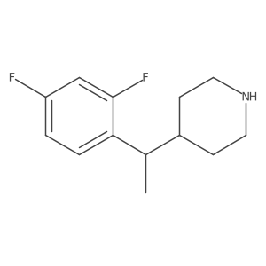 4-[1-(2,4-Difluorophenyl)ethyl]piperidine结构式