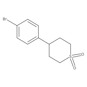 4-(4-Bromophenyl)tetrahydro-2H-thiopyran 1,1-dioxide Structure