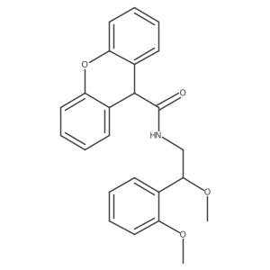 N-[2-methoxy-2-(2-methoxyphenyl)ethyl]-9H-xanthene-9-carboxamide Structure