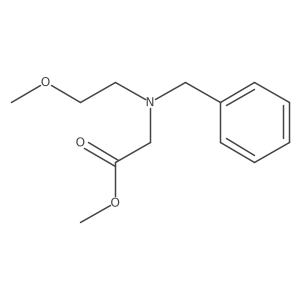 Methyl 2-[benzyl(2-methoxyethyl)amino]acetate结构式