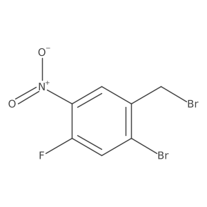 1-Bromo-2-(bromomethyl)-5-fluoro-4-nitrobenzene Structure