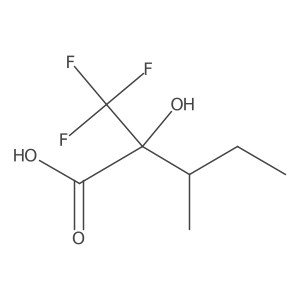 2-Hydroxy-3-methyl-2-(trifluoromethyl)pentanoic acid Structure