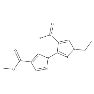 methyl 1'-ethyl-4'-nitro-1'H-1,3'-bipyrazole-4-carboxylate Structure