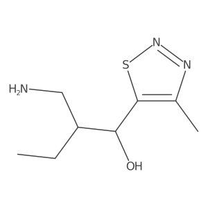 2-(Aminomethyl)-1-(4-methyl-1,2,3-thiadiazol-5-yl)butan-1-ol Structure