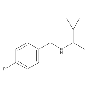 (R)-1-cyclopropyl-N-(4-fluorobenzyl)ethanamine结构式