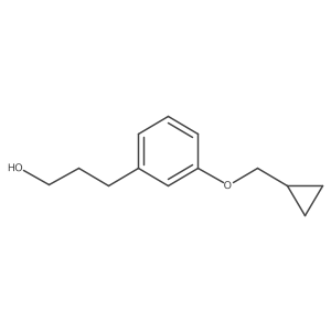 3-(3-(Cyclopropylmethoxy)phenyl)propan-1-ol Structure