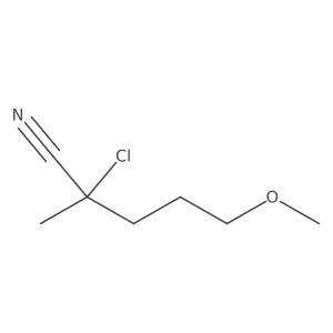 Pentanenitrile, 2-chloro-5-methoxy-2-methyl- Structure