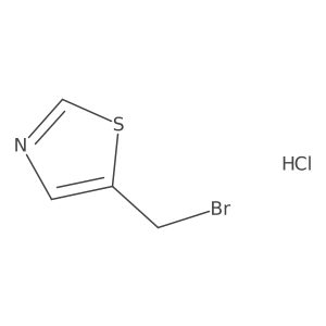 5-(Bromomethyl)thiazole hydrochloride结构式