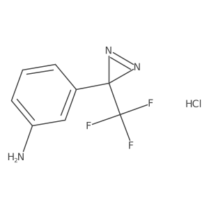 3-(3-(Trifluoromethyl)-3H-diazirin-3-yl)aniline hydrochloride结构式