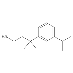 3-Methyl-3-[3-(propan-2-yl)phenyl]butan-1-amine结构式