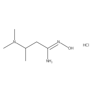 3-(dimethylamino)-N'-hydroxybutanimidamidehydrochloride Structure