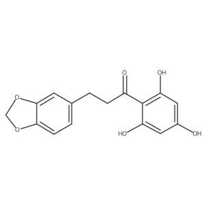 3-(Benzo[d][1,3]dioxol-5-yl)-1-(2,4,6-trihydroxyphenyl)propan-1-one结构式