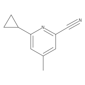 6-Cyclopropyl-4-methylpicolinonitrile Structure