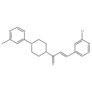 (E)-3-(2-Chloropyridin-4-yl)-1-[4-(6-fluoropyrimidin-4-yl)piperazin-1-yl]prop-2-en-1-one Structure