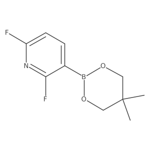 3-(5,5-Dimethyl-1,3,2-dioxaborinan-2-YL)-2,6-difluoropyridine结构式