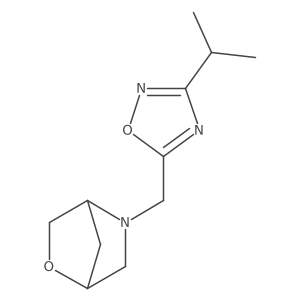 5-{[3-(Propan-2-yl)-1,2,4-oxadiazol-5-yl]methyl}-2-oxa-5-azabicyclo[2.2.1]heptane Structure