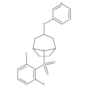 (1R,5S)-8-((2,6-difluorophenyl)sulfonyl)-3-(pyridin-3-yloxy)-8-azabicyclo[3.2.1]octane结构式