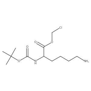 chloromethyl (2S)-6-amino-2-{[(tert-butoxy)carbonyl]amino}hexanoate Structure