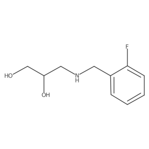 (2R)-3-{[(2-fluorophenyl)methyl]amino}propane-1,2-diol Structure
