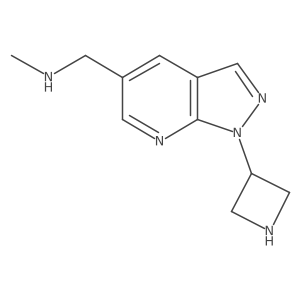{[1-(azetidin-3-yl)-1H-pyrazolo[3,4-b]pyridin-5-yl]methyl}(methyl)amine结构式