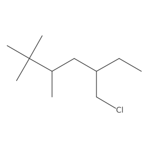5-(Chloromethyl)-2,2,3-trimethylheptane Structure