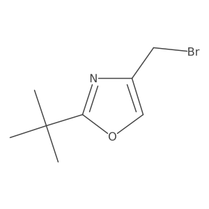 4-(Bromomethyl)-2-(tert-butyl)oxazole结构式