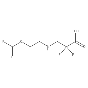 3-{[2-(Difluoromethoxy)ethyl]amino}-2,2-difluoropropanoic acid结构式