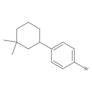 1-Bromo-4-(3,3-dimethylcyclohexyl)benzene结构式