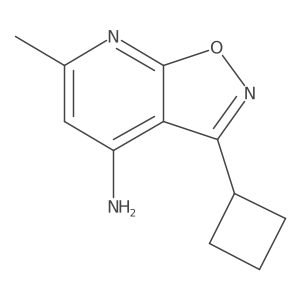 3-Cyclobutyl-6-methyl-[1,2]oxazolo[5,4-b]pyridin-4-amine Structure