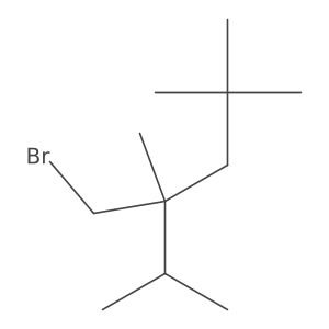 4-(Bromomethyl)-2,2,4,5-tetramethylhexane结构式
