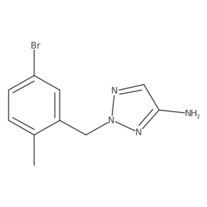 2-[(5-bromo-2-methylphenyl)methyl]-2H-1,2,3-triazol-4-amine Structure